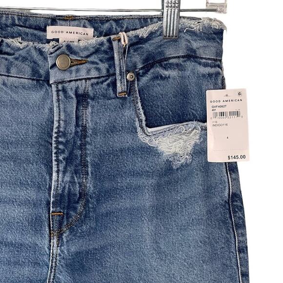 Good American Good Vintage Jeans High Rise Straight Leg Size 4 NEW - Picture 4 of 8